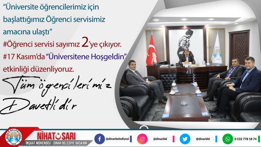 Başkan Sarı; “Öğrenci servisimiz amacına ulaştı”