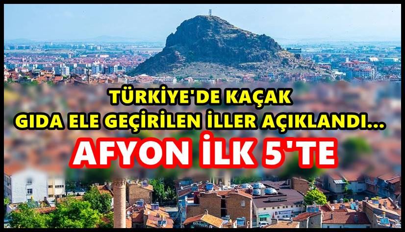 Kaçak gıda sıralamasında ilk 5’te Afyon!