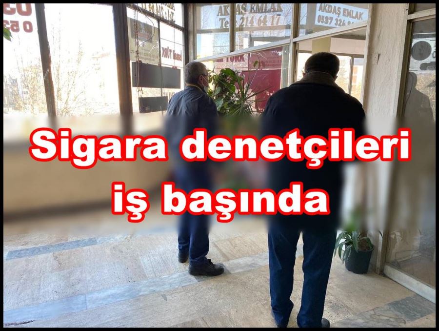 Sigara denetçileri iş başında