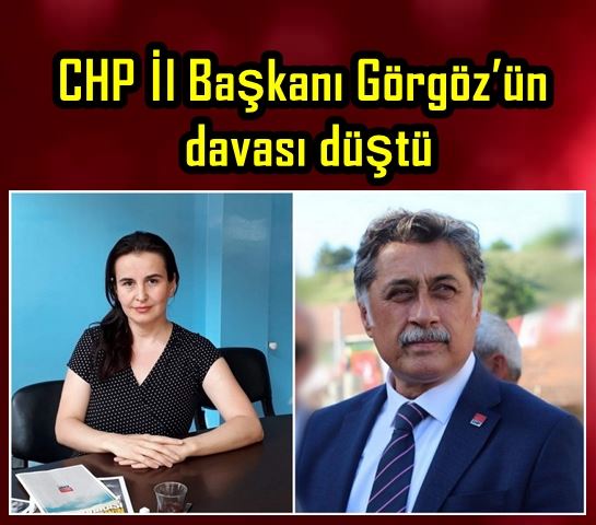 CHP İl Başkanı Görgöz’ün davası düştü