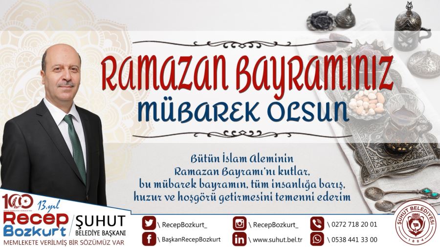Başkan Bozkurt’tan Ramazan Bayramı mesajı