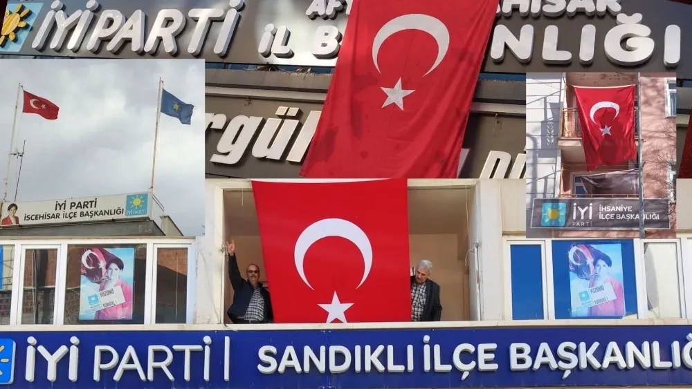 İYİ Parti Afyonkarahisar, Türk Bayraklarıyla Birlik Mesajı Verdi