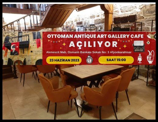 Ottoman Antique Art Gallery Cafe büyüleyecek!