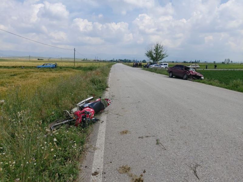Kozvan köy yolunda trafik kazası 