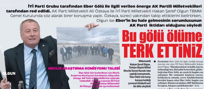 Eber Gölü Yok Olma Tehdidiyle Karşı Karşıya: Afyonkarahisar Halkının Endişesi Büyüyor