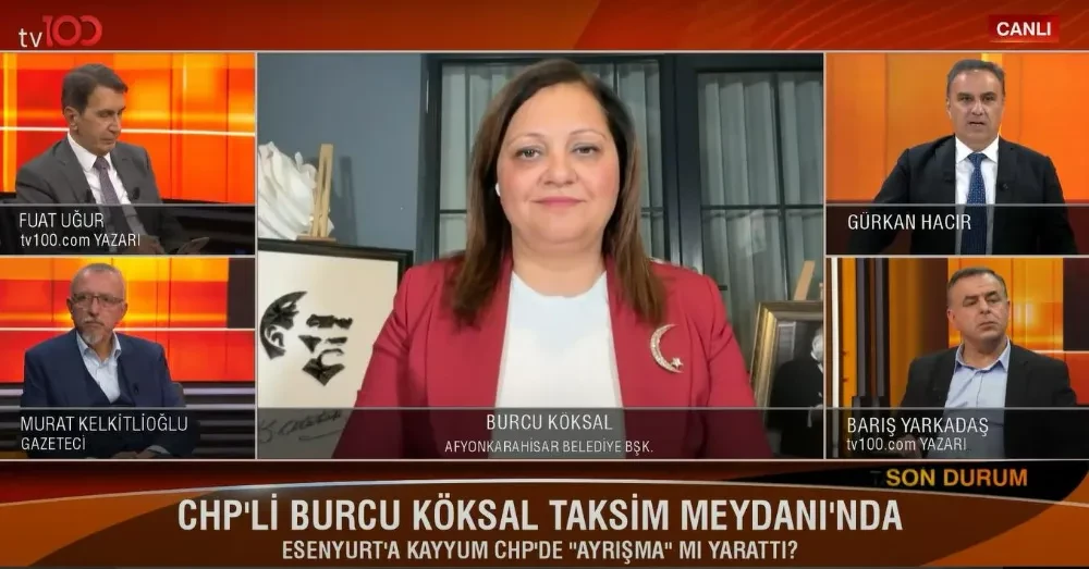 Başkan Burcu Köksal, TV100’de Gündemi Değerlendirdi