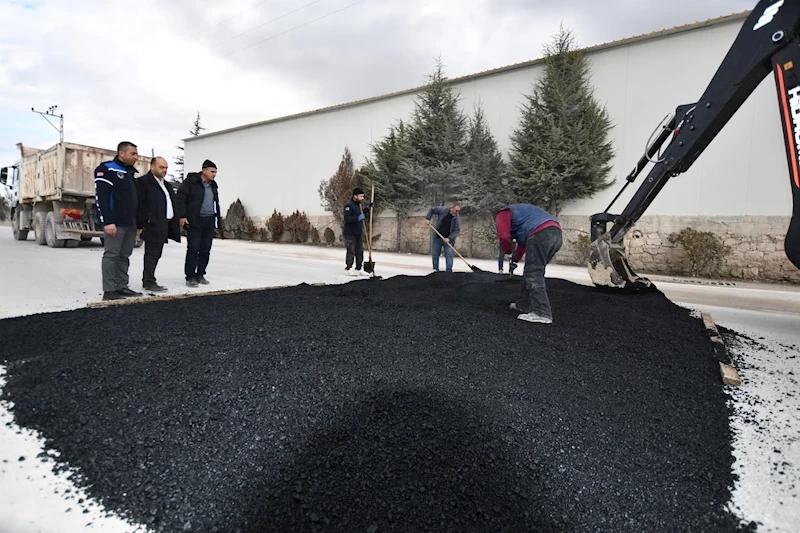 Bahçecik Yolunda Trafik Güvenliği İçin Hız Kesici Kasis Çalışması