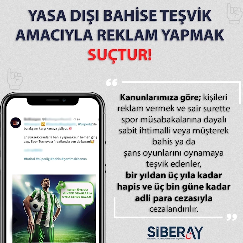 Yasa Dışı Bahis Uyarısı: Suç Ortaklığı Yapmayın!