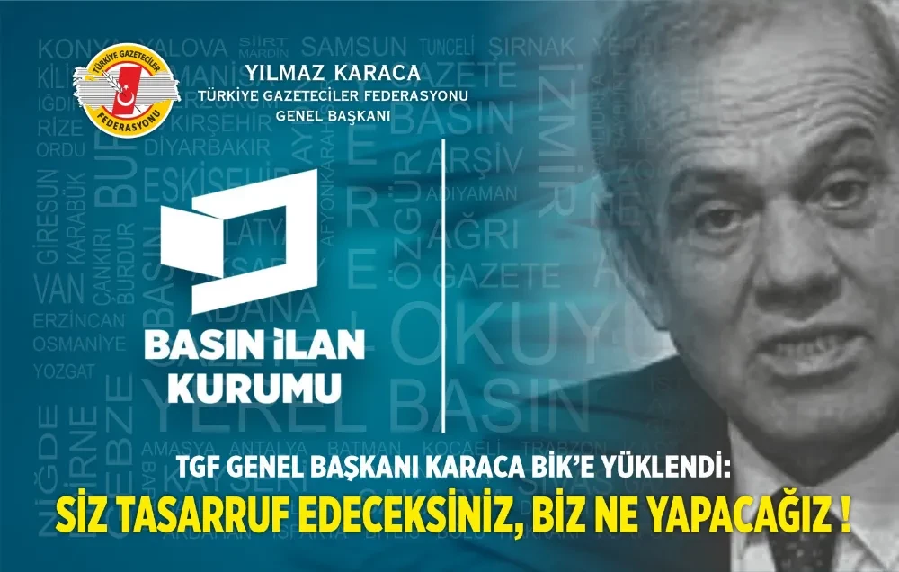 Tgf Genel Başkanı Karaca Bik’e Yüklendi: Siz Tasarruf Edeceksiniz, Biz Ne Yapacağız!