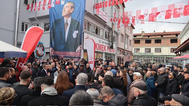 CHP Çay İlçe Başkanlığı Yeni Binasının Açılışı Yapıldı