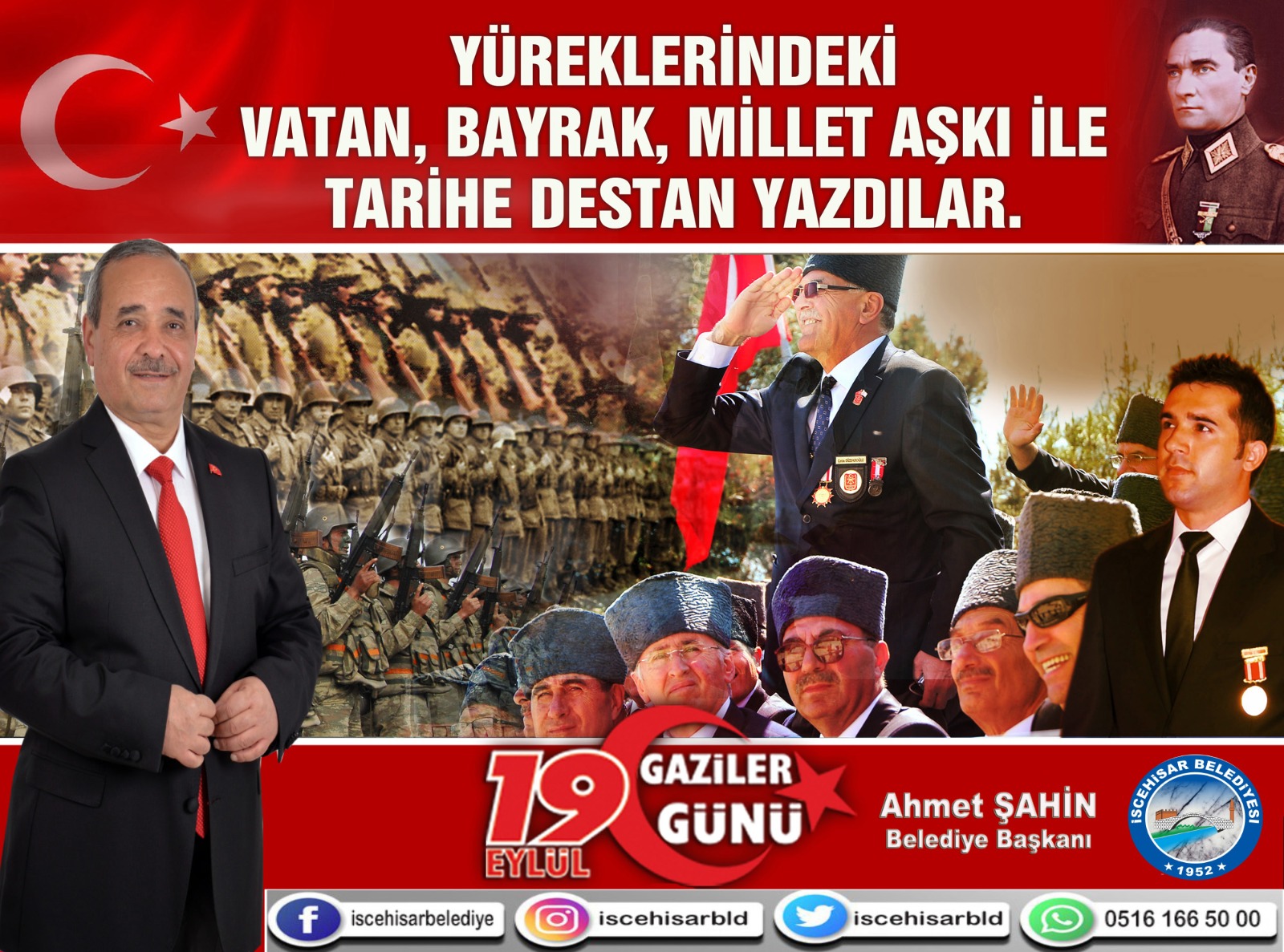 Başkan Şahin, ?Gazilik Nesiller Boyu Taşınacak Bir Onurdur?