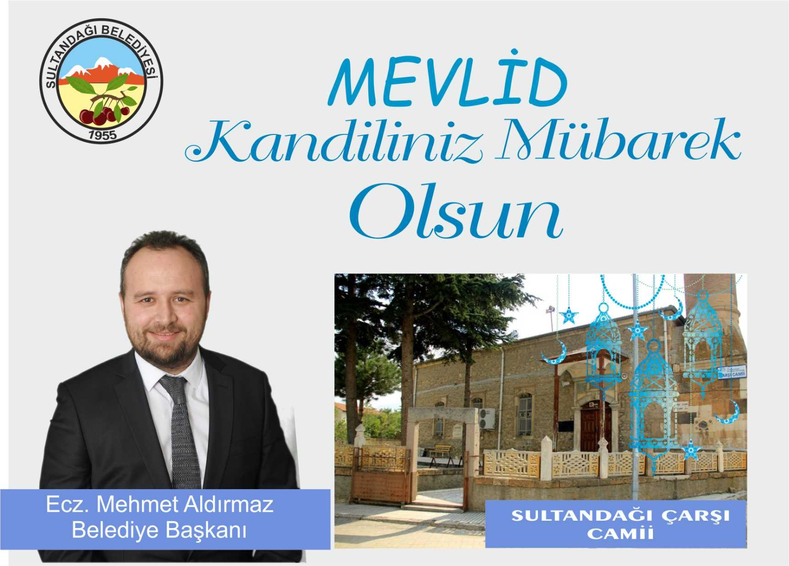 BAŞKAN ALDIRMAZ?DAN MEVLİD KANDİLİ KUTLAMA MESAJI