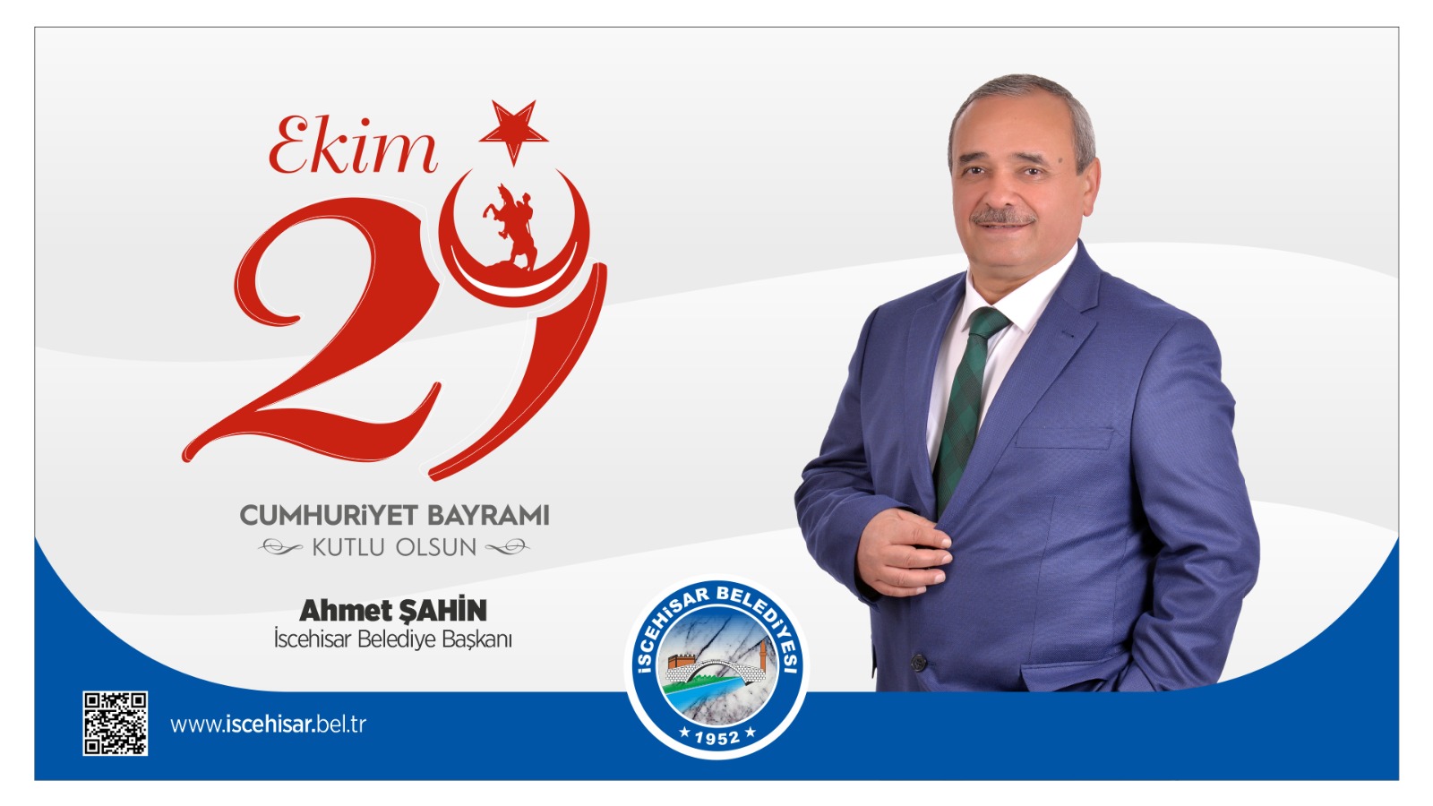 BAŞKAN ŞAHİN?İN, 29 EKİM CUMHURİYET BAYRAMI MESAJI