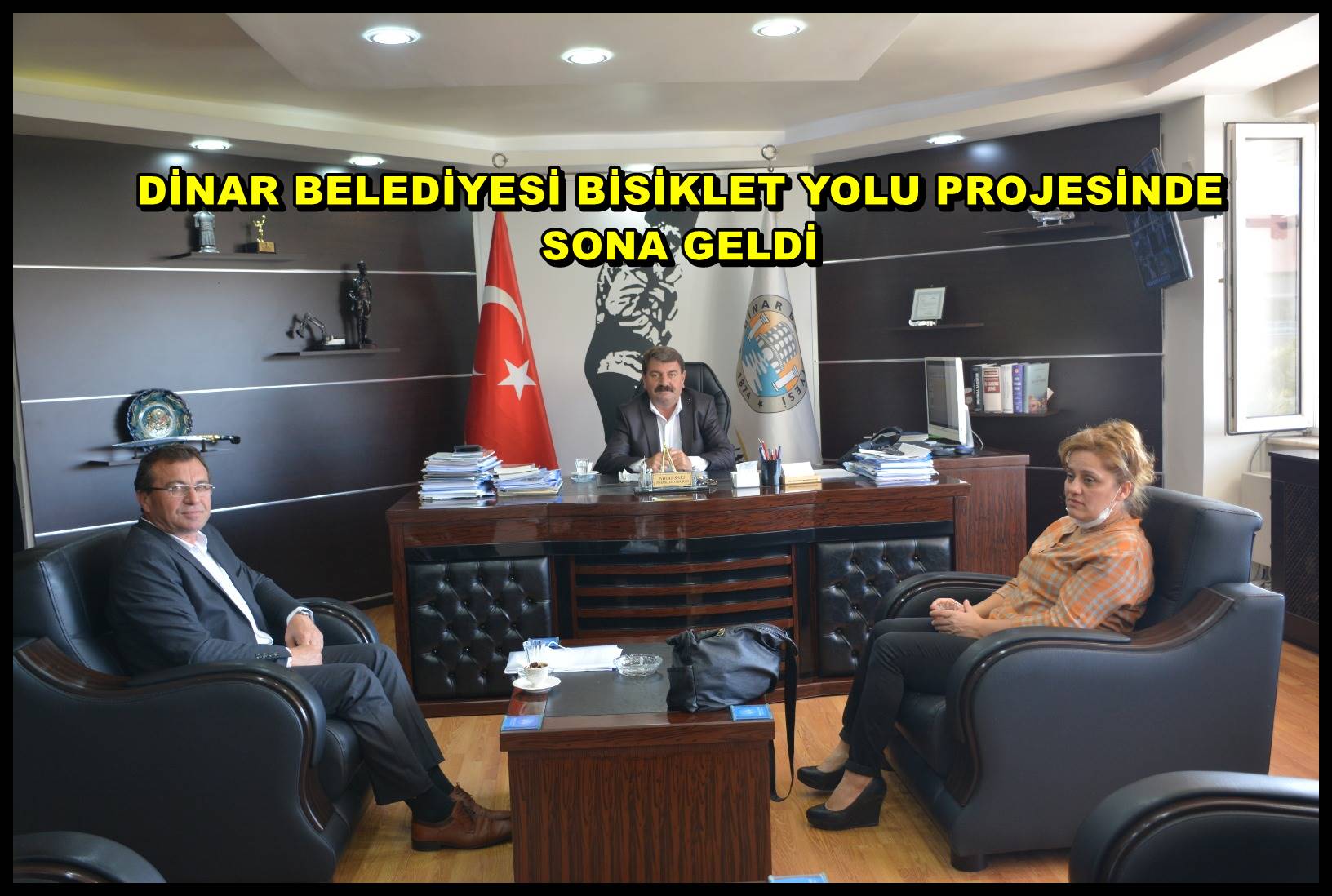 DİNAR BELEDİYESİ BİSİKLET YOLU PROJESİNDE SONA GELDİ