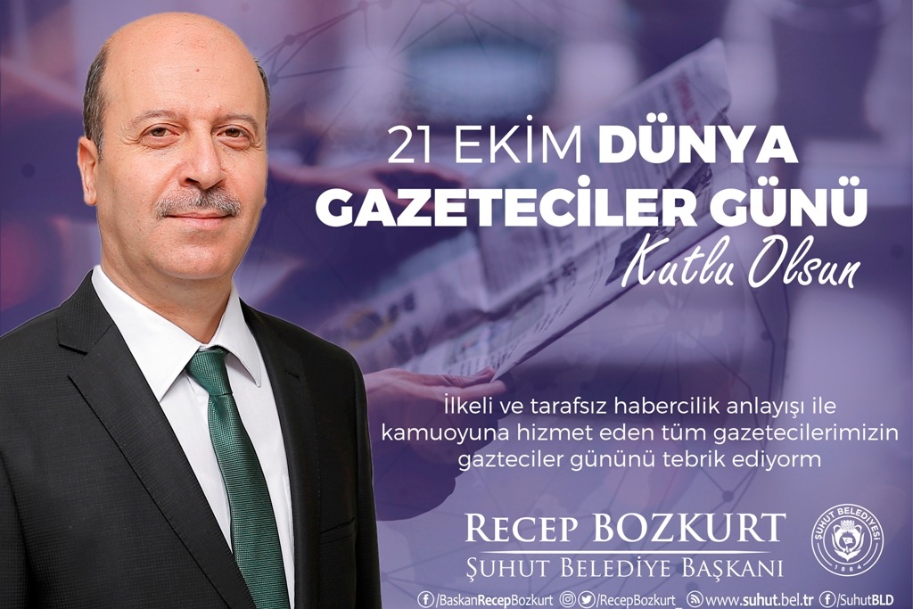 Başkan Bozkurt Gazeteciler Gününü Kutladı