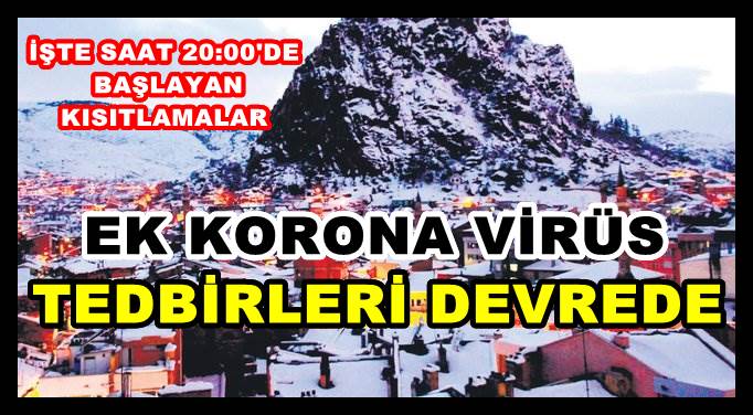 EK KORONA VİRÜS TEDBİRLERİ DEVREDE