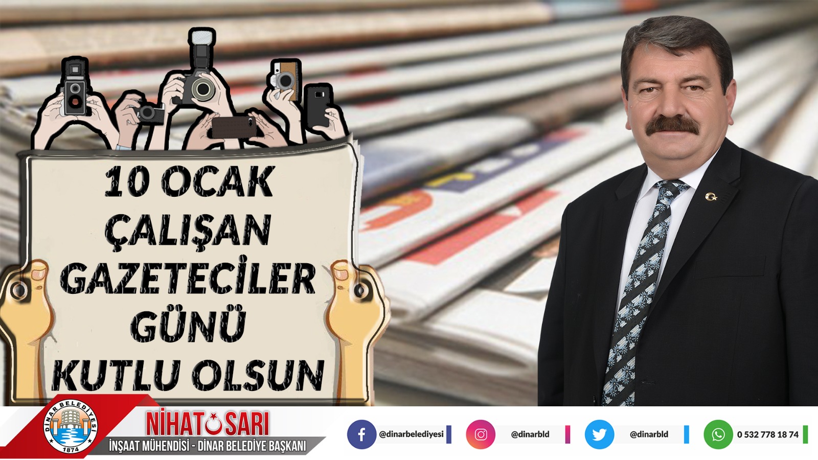 BAŞKAN SARI?DAN 10 OCAK GAZETECİLER GÜNÜ MESAJI