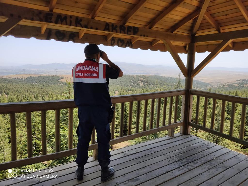 Jandarmadan ormanlık alanlarda sıkı denetim